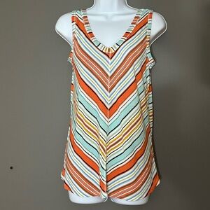 24/7 Maurices Multicolor Striped Tank Top